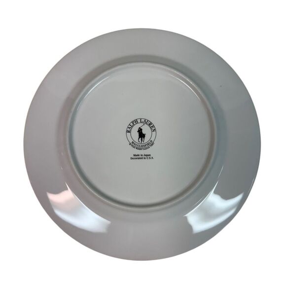 Ralph Lauren Polo Dinner Plates - Etsy Vintage Ralph Lauren China Macclesfield Salad Plates Set of 3 RETIRED ITEM